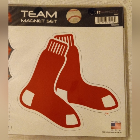 🆕 Boston Red Sox Magnet Sets Official MLB Set, New - Picture 5 of 7